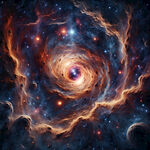 壮观的星云，宇宙幸运，宇宙
