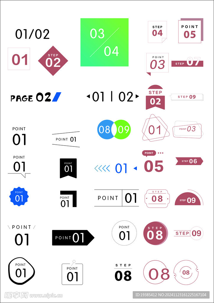 页码