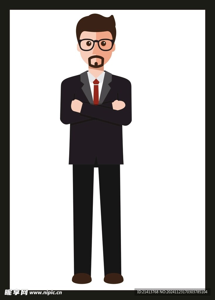 手绘商务人物