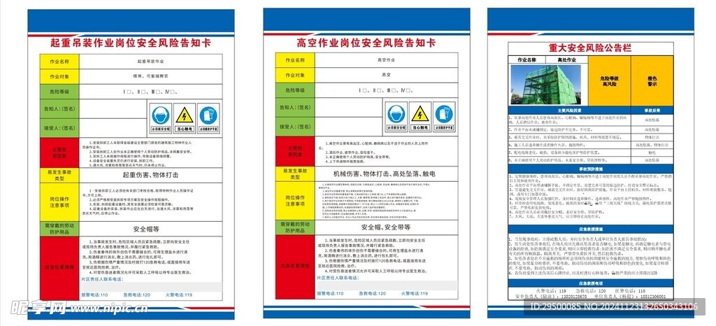 岗位安全风险告知卡