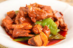 青椒烧肉美食