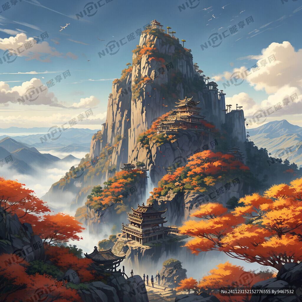 永济五老峰 秋天