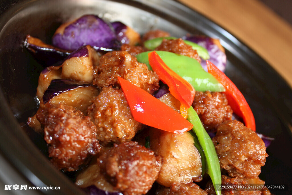 肉丸茄子煲
