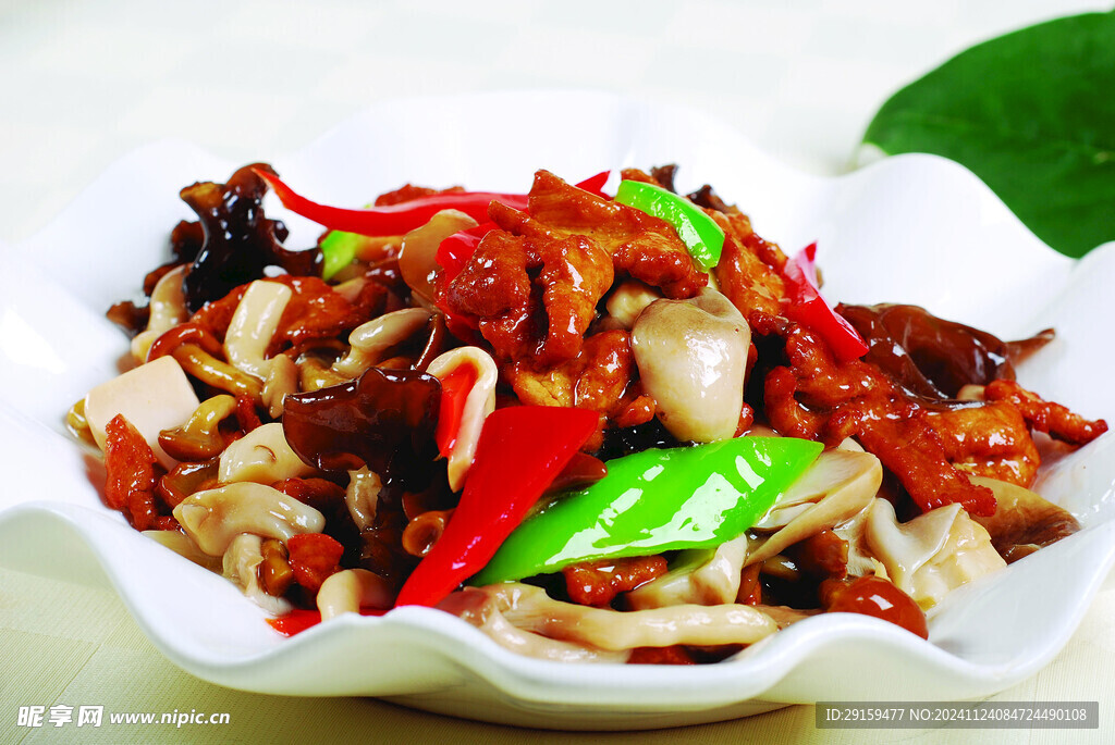 菌菇肉片