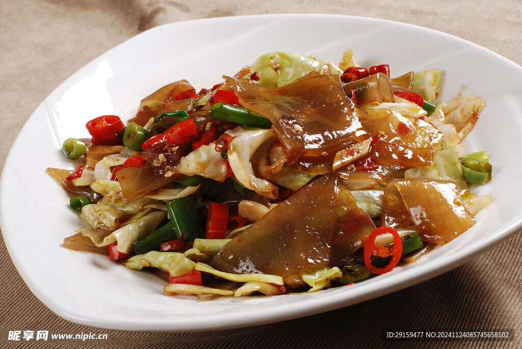 泡菜炒粉皮
