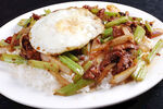 盐煎肉扒饭