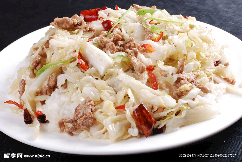泡菜肉丝扒饭