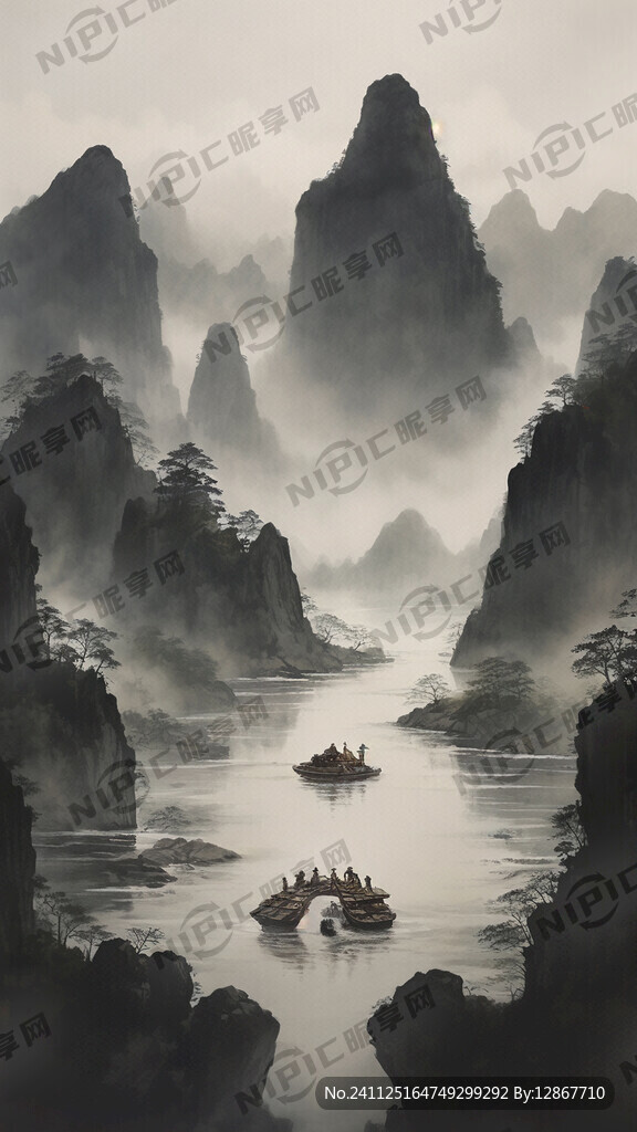 双手托捧家字画