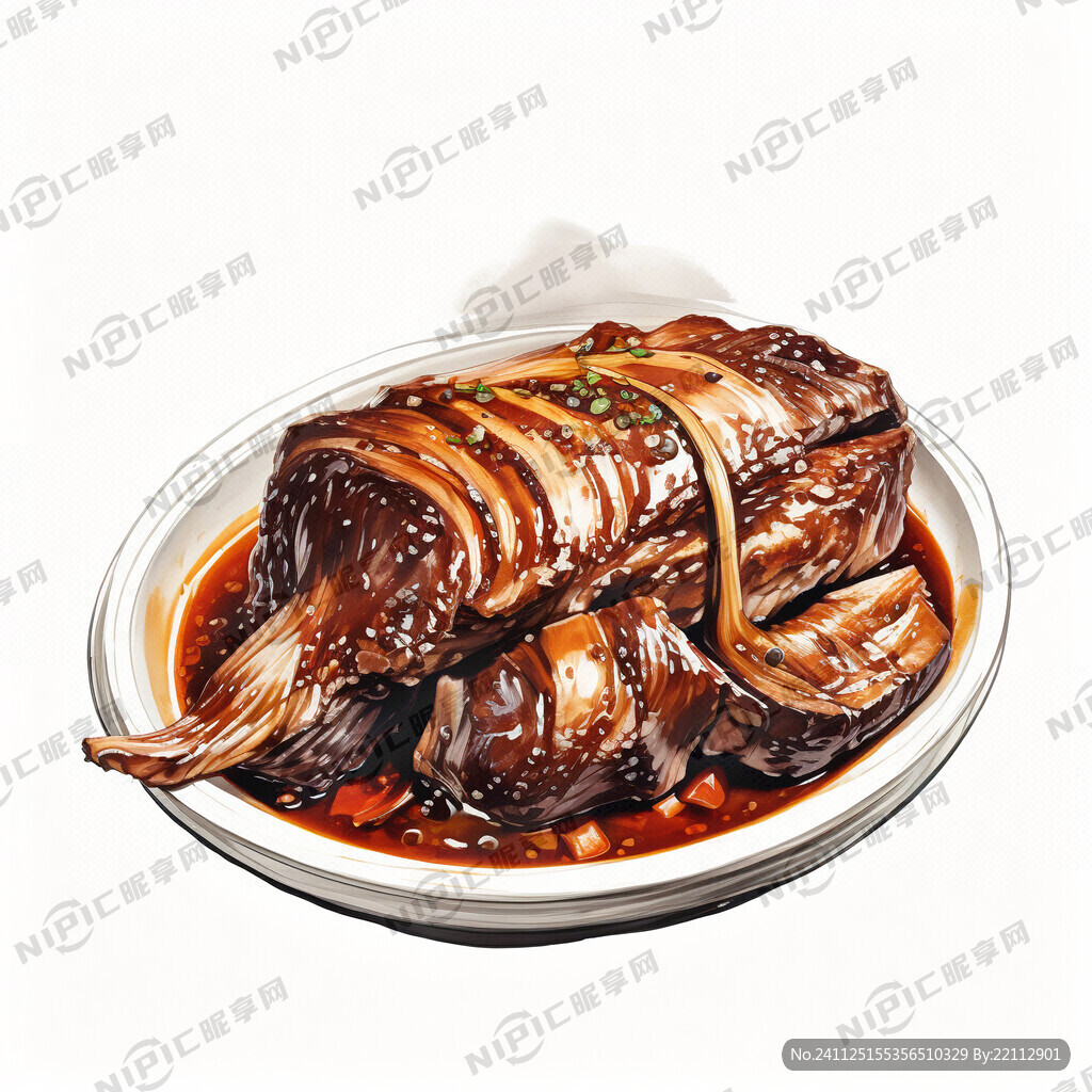 手绘红烧大排