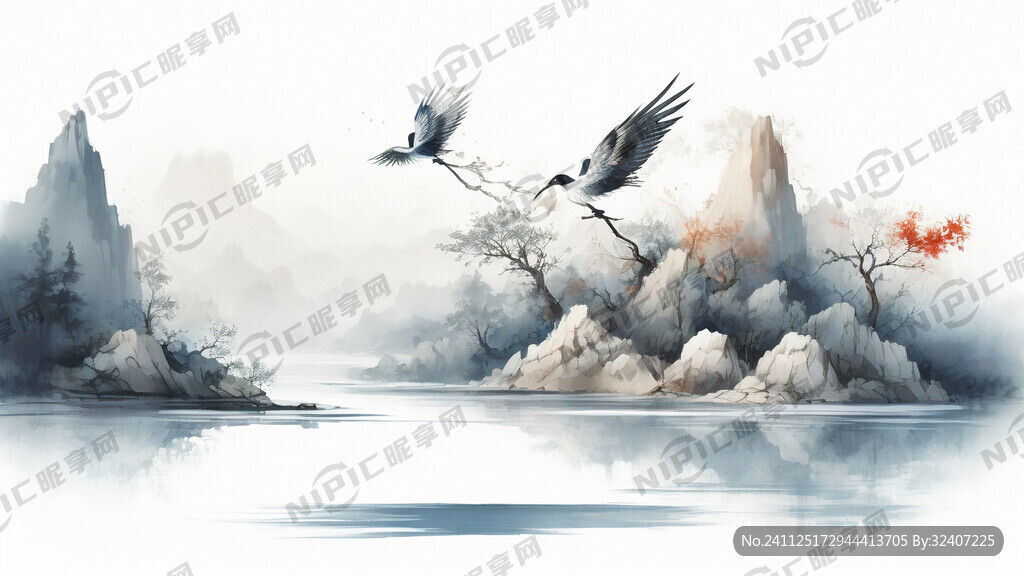 白色底 不规则蓝色线条