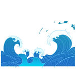海浪素材