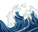 国潮海浪素材
