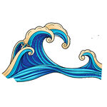 浪花素材