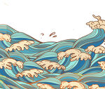 浪花素材