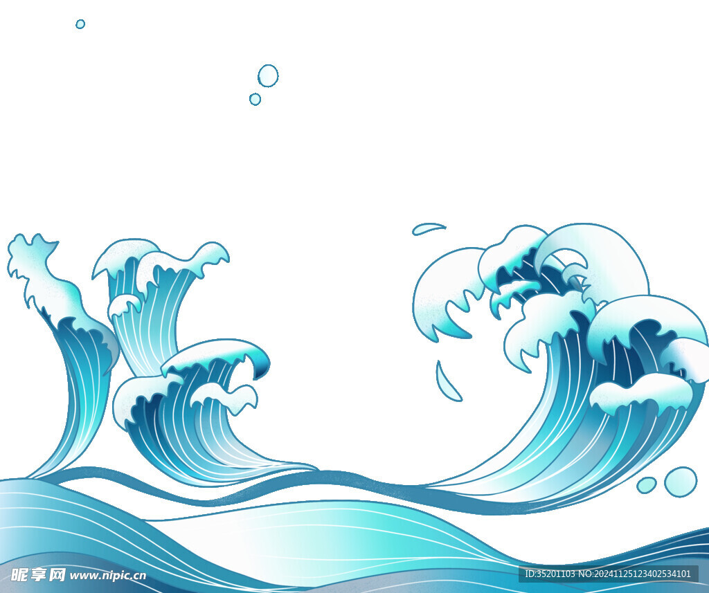 浪花素材