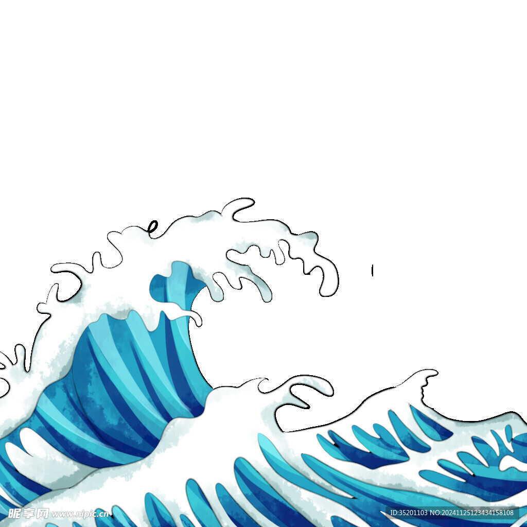 浪花素材