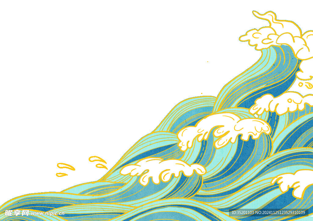 浪花素材