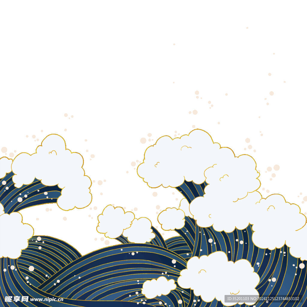 浪花素材