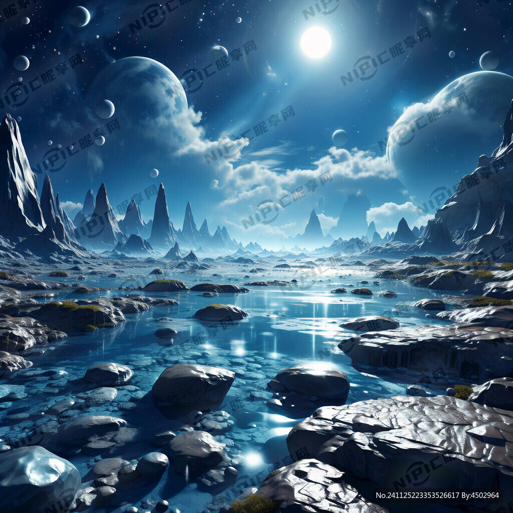 蓝色星球上全是水