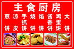 主食厨房 展板 喷绘