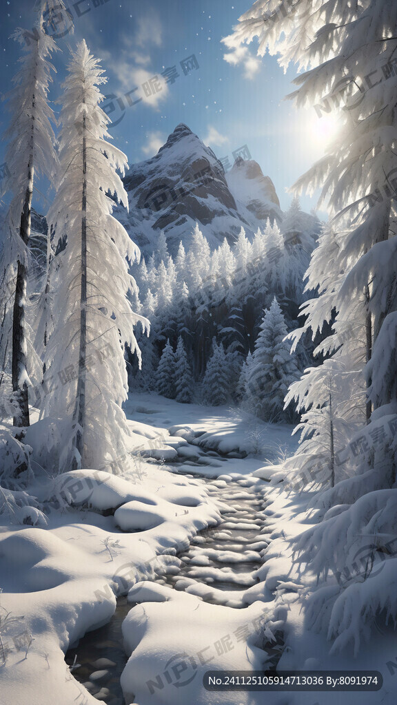 自然软绵绵无脚印雪景 超宽画幅