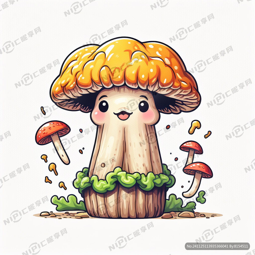 羊肚菌卡通图像