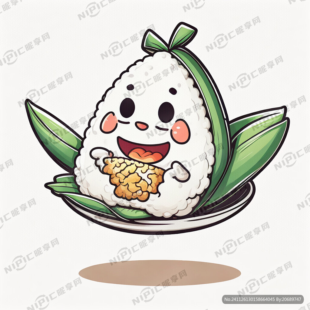 粽子像形人物卡通