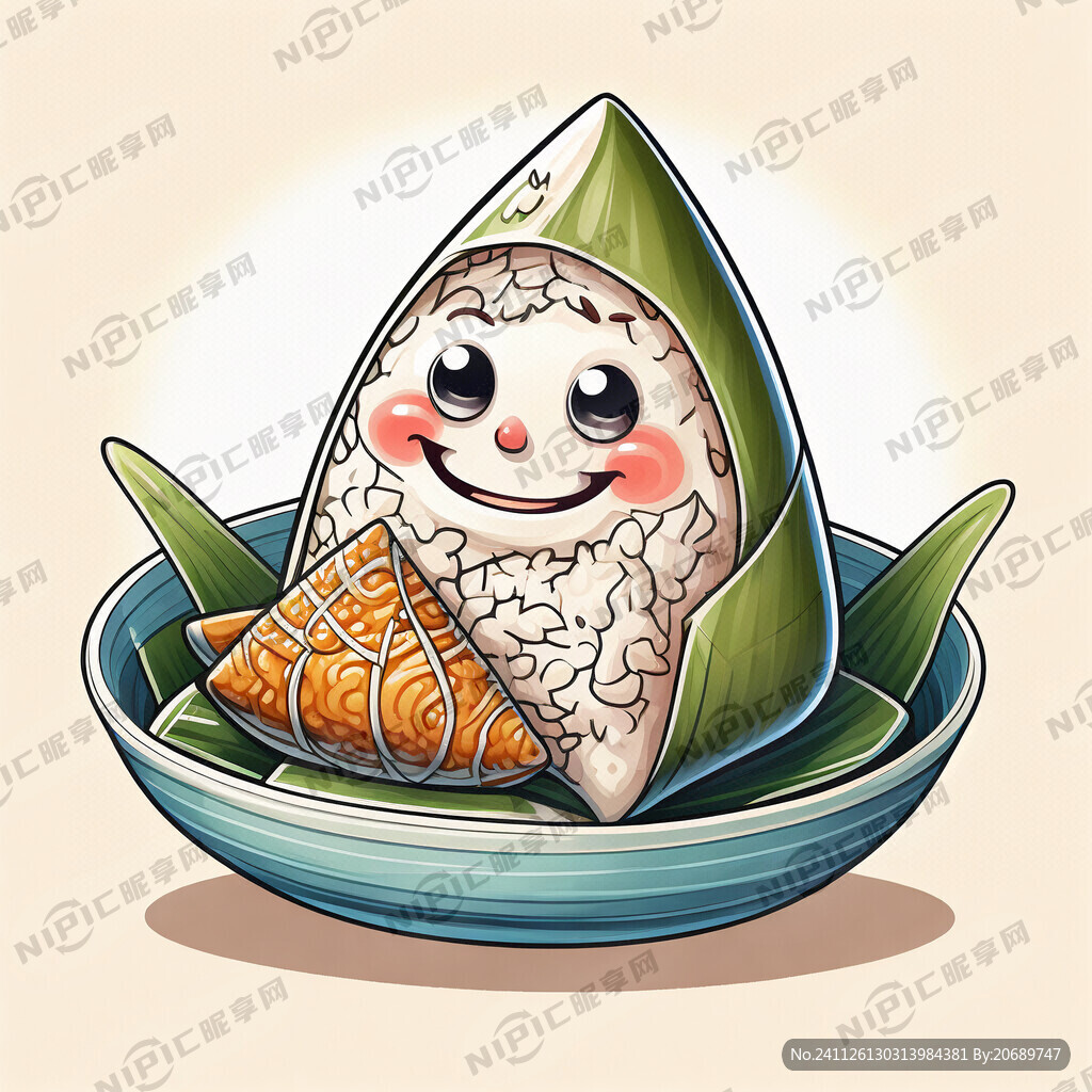 粽子像形人物卡通