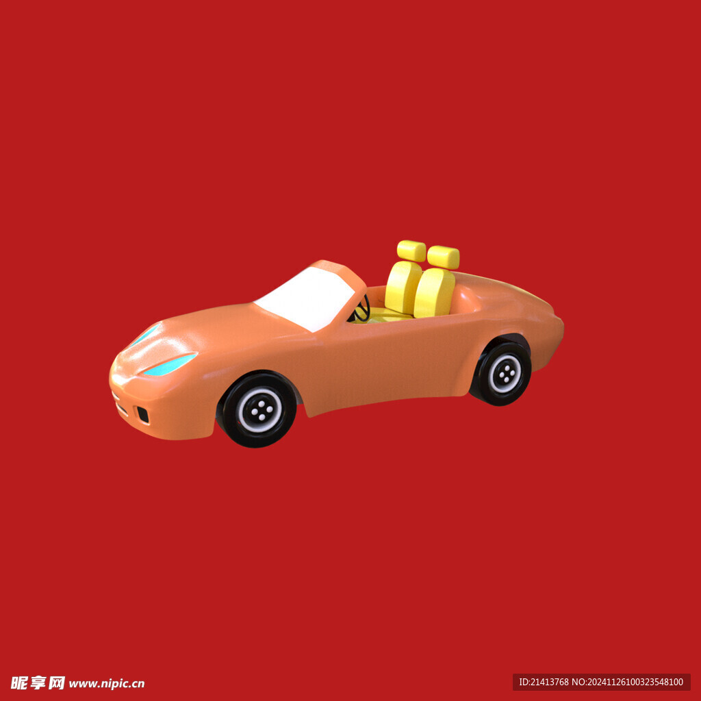 手绘动画汽车 