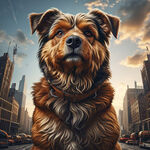 一只雄壮威武的犬