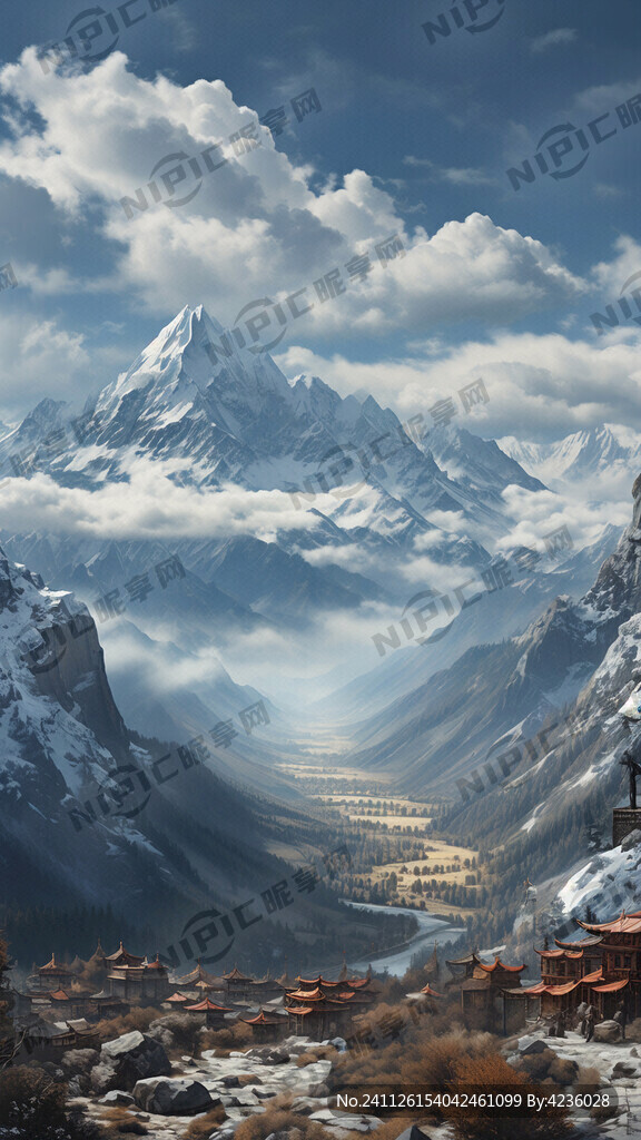 西藏雪山