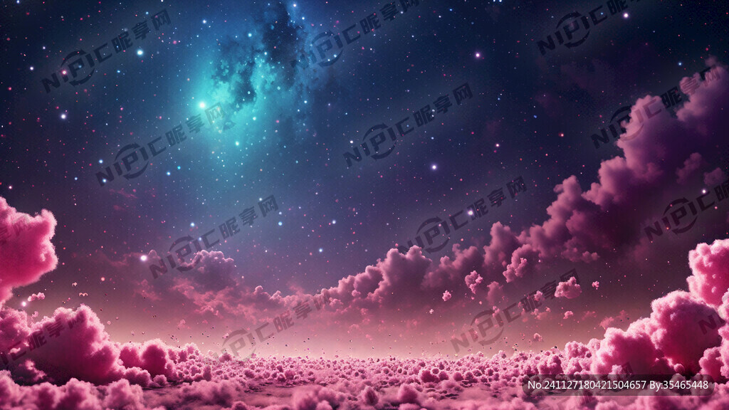 粉色星空    科技感