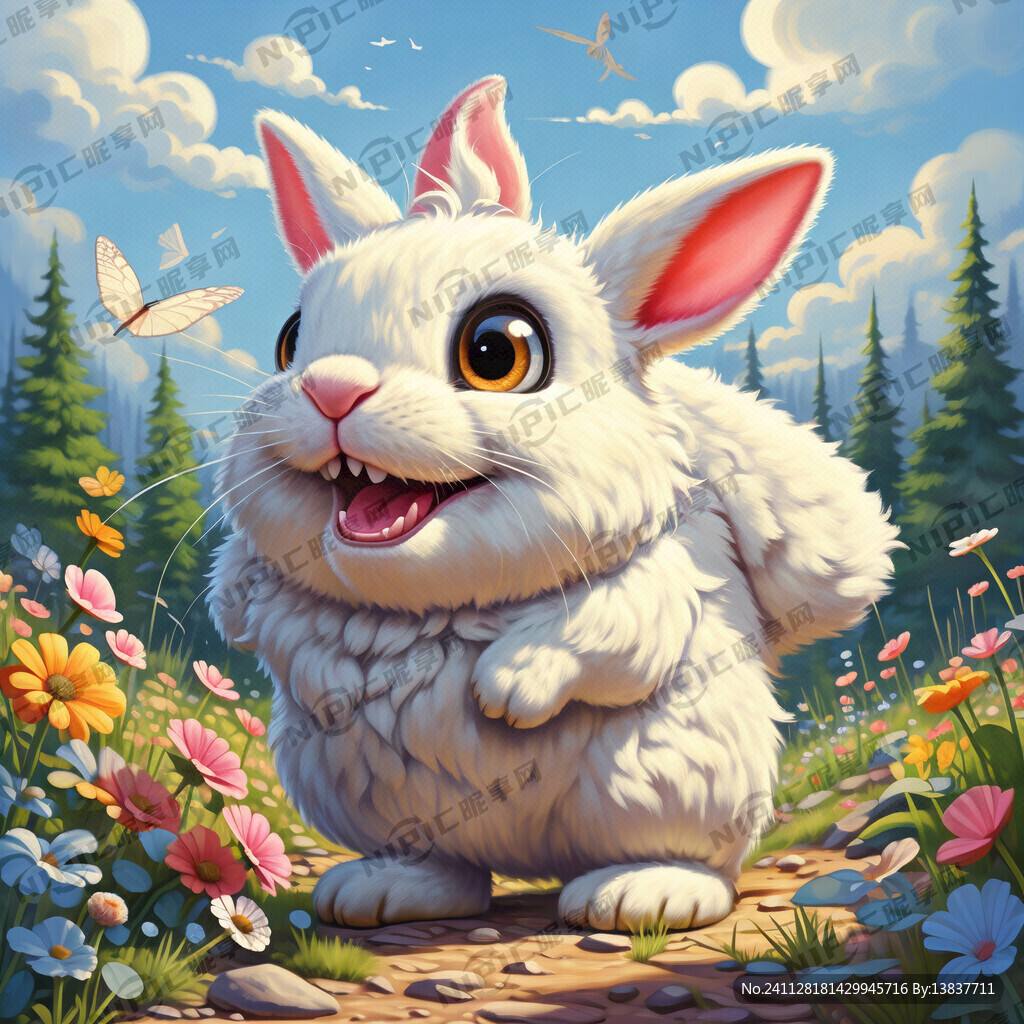卡通小白兔