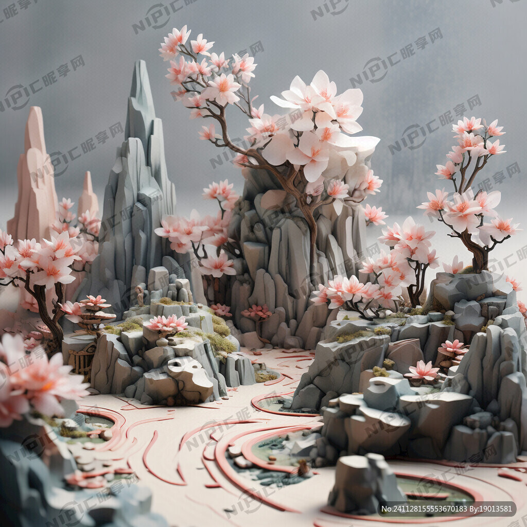 中国3D立体地形图