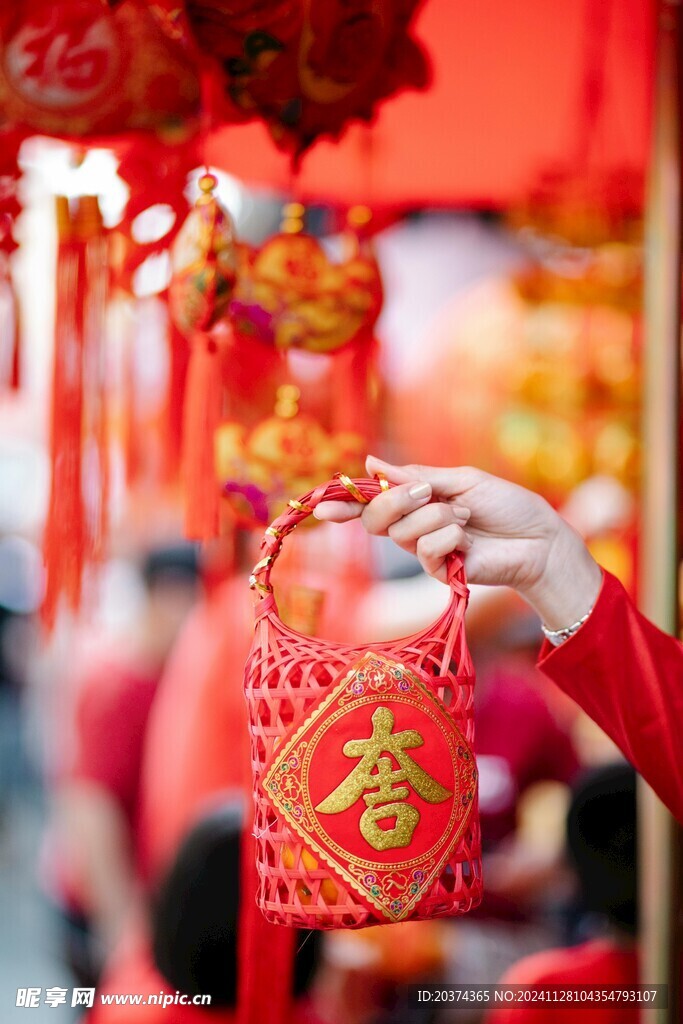 新年春节中国红