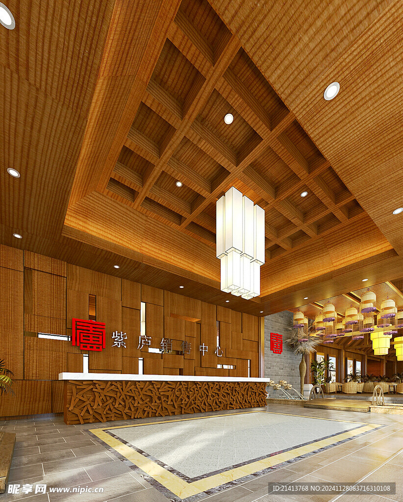 会所大厅装修摄影图__室内摄影_建筑园林_摄影图库_昵图网