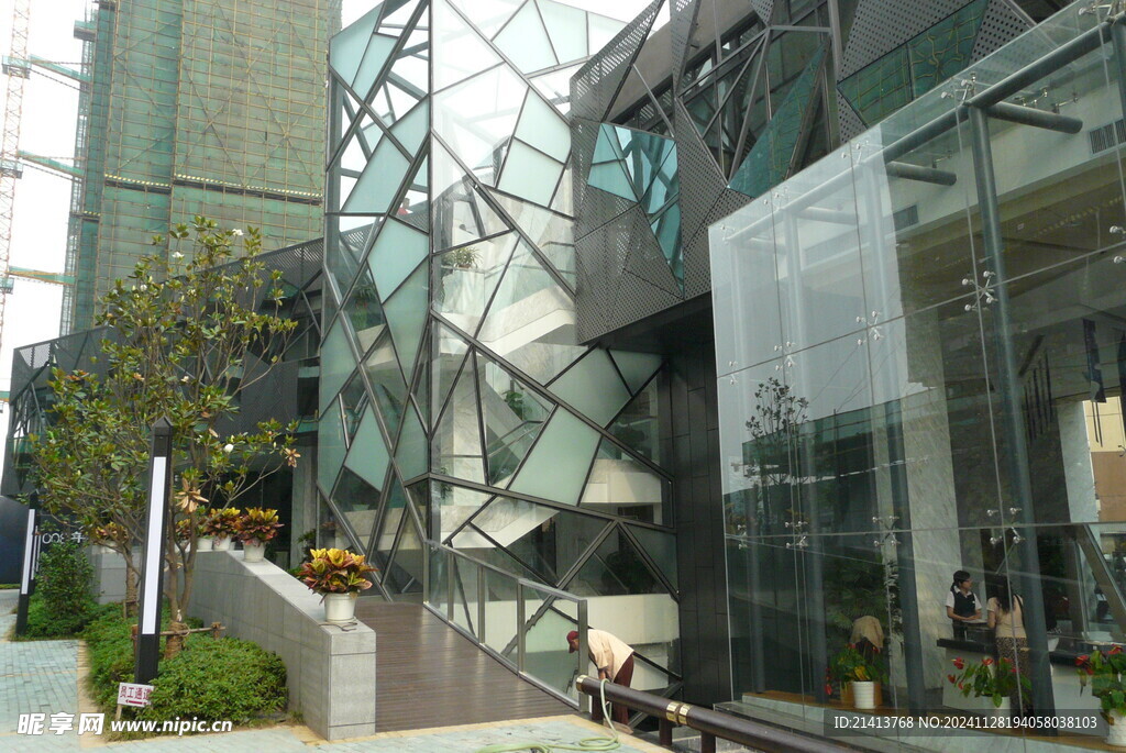 高楼建筑效果摄影图__建筑摄影_建筑园林_摄影图库_昵图网