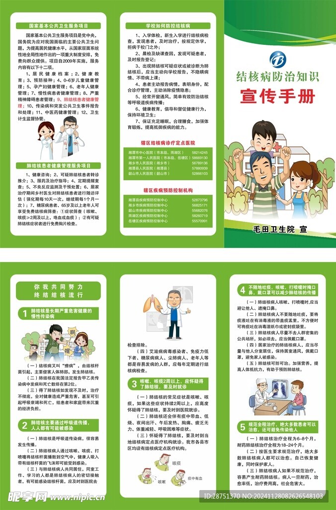 肺结核三折页