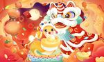 卡通喜庆2025蛇年插画