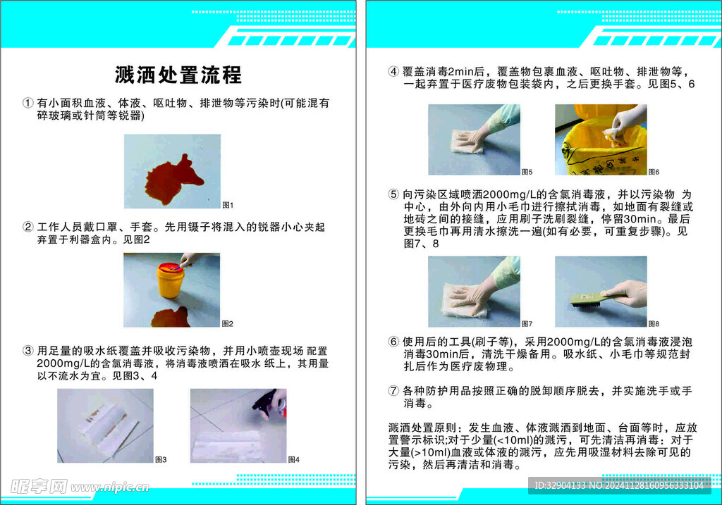 溅洒处置流程