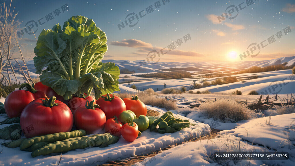 冬日 蔬菜 乡野