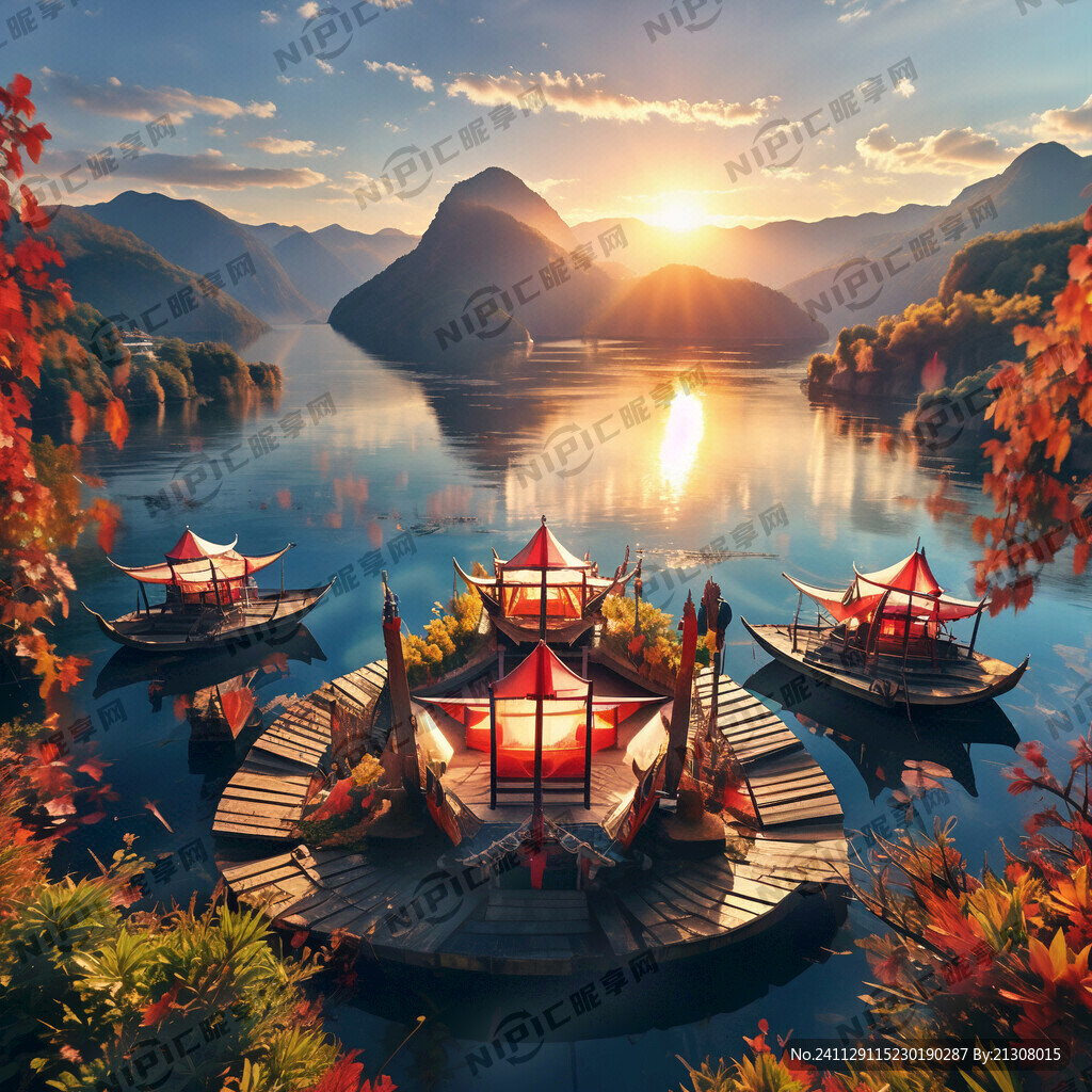 泸沽湖   女神山