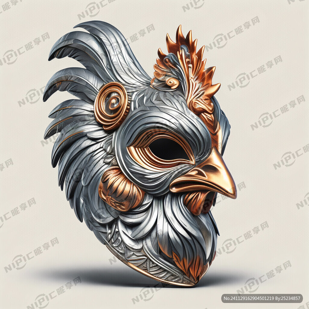 鸡面具铂金金属
