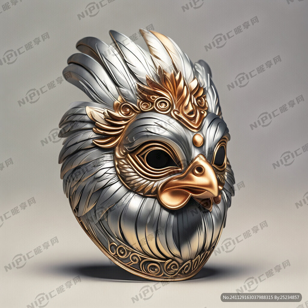 鸡面具铂金金属