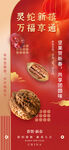新年2025春节坚果零食海报