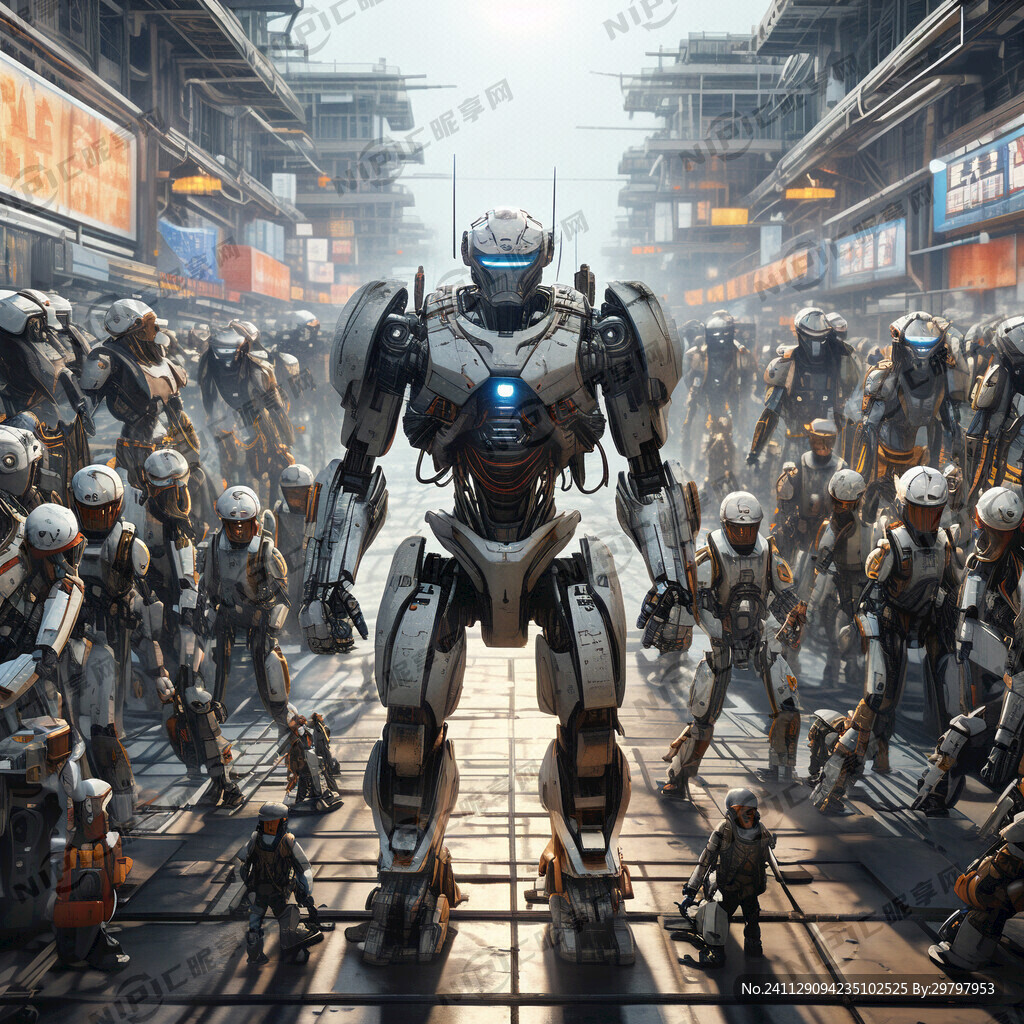 上百个机器人出征