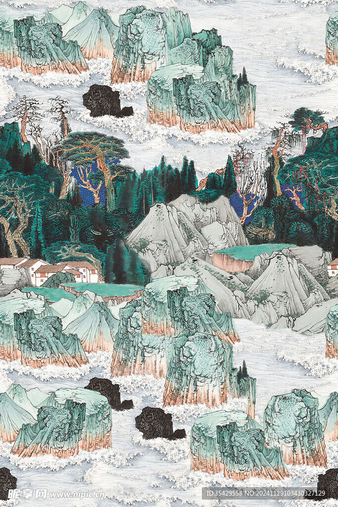 中国风山水
