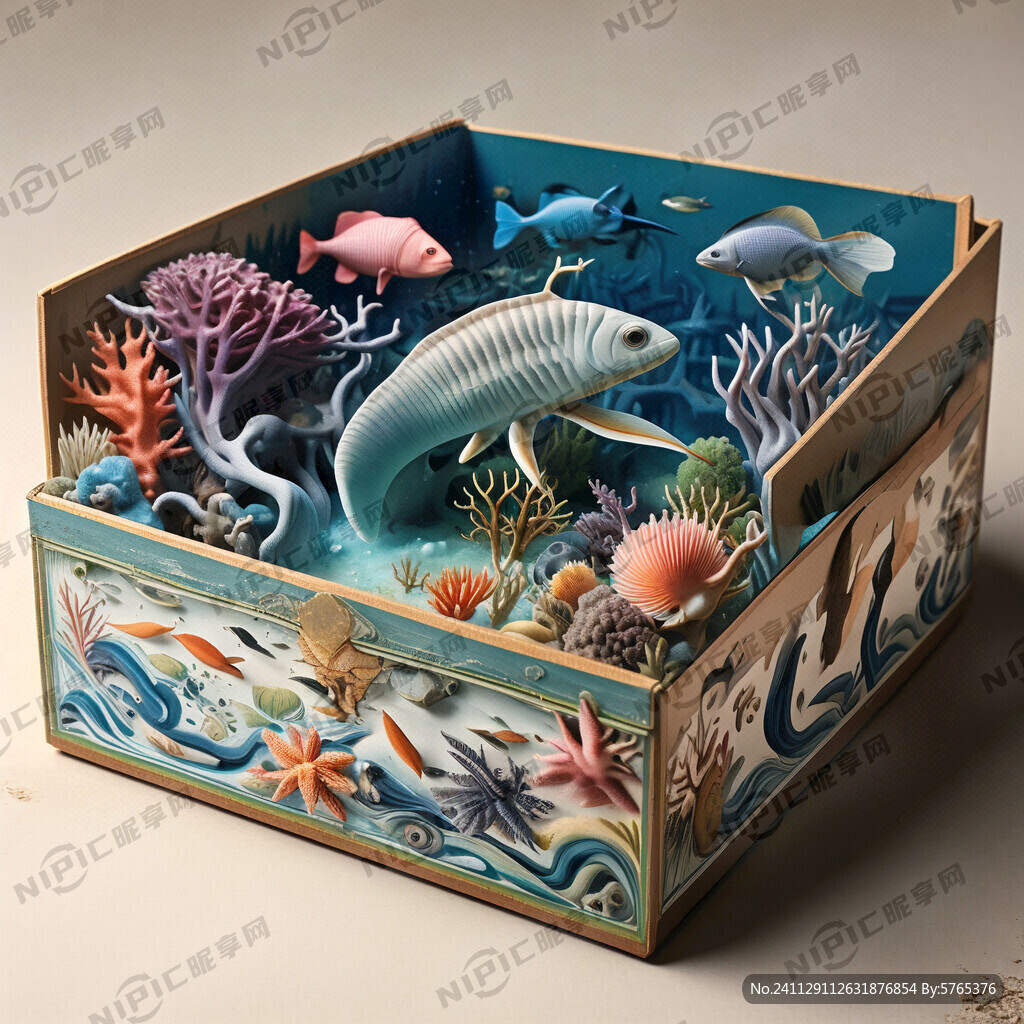 盒子里 放一个 海洋生物