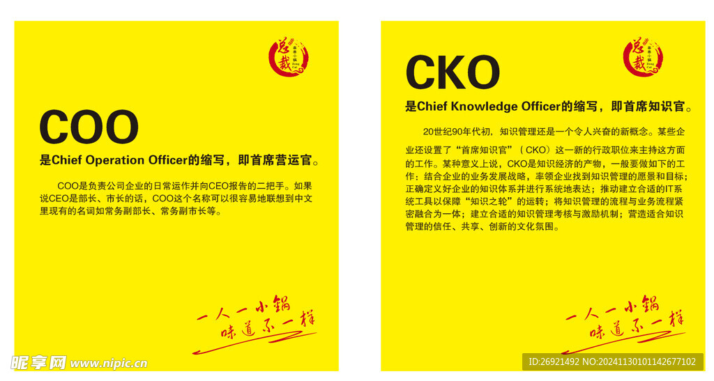COO首席营运官 CKO