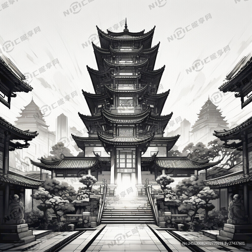 奉国寺大殿线条